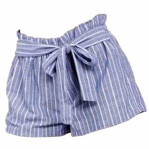 Love tree paper bag striped shorts ! 💕